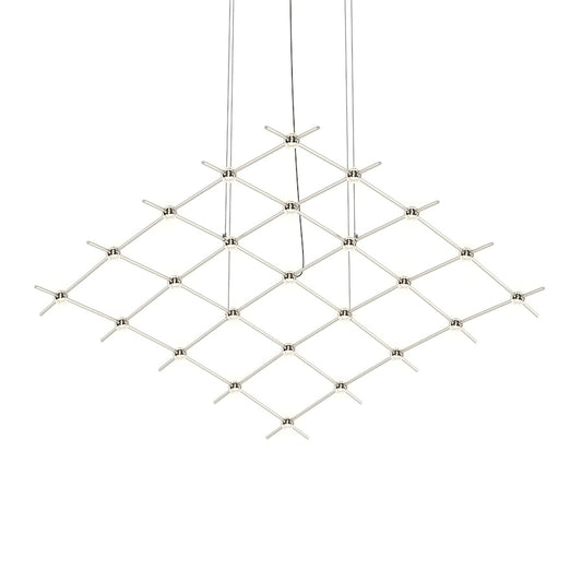 Sonneman Constellation Aquarius Medius 25 Light 122" Wide LED Chandelier with Faceted Acrylic Shades