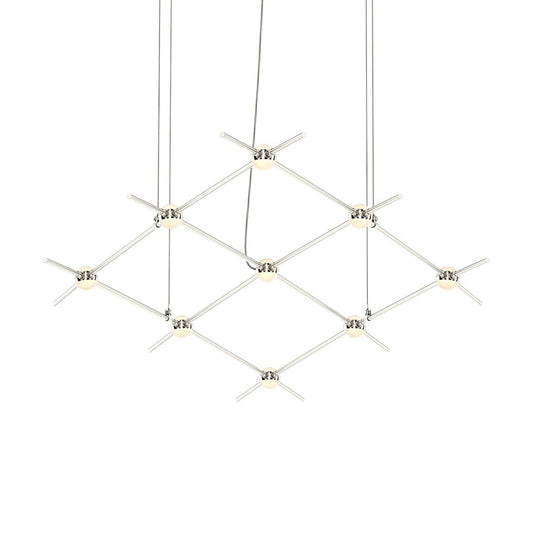 Sonneman Constellation Aquarius Minor 9 Light 67" Wide LED Chandelier with Optical Acrylic Shades