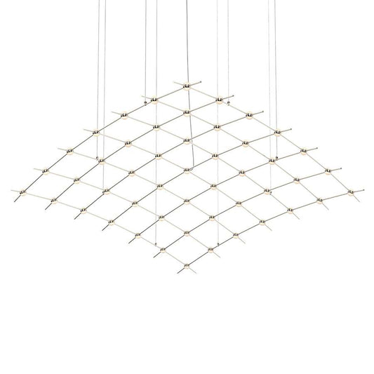 Sonneman Constellation Aquarius Major 49 Light 177" Wide LED Abstract Chandelier with Optical Acrylic Shades