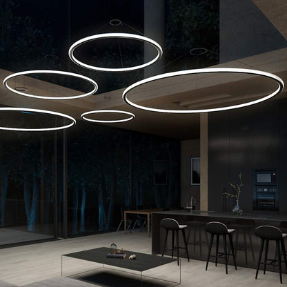 Sonneman Luna 38" Wide LED Ring Chandelier - 3000K