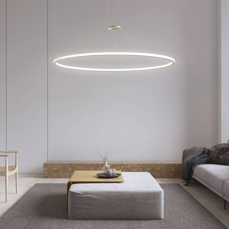 Sonneman Luna 62" Wide LED Ring Chandelier - 3000K