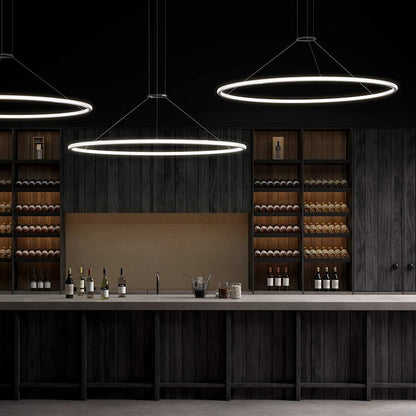 Sonneman Luna 62" Wide LED Ring Chandelier - 3500K
