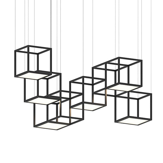 Sonneman Cubix 6 Light LED Pendant