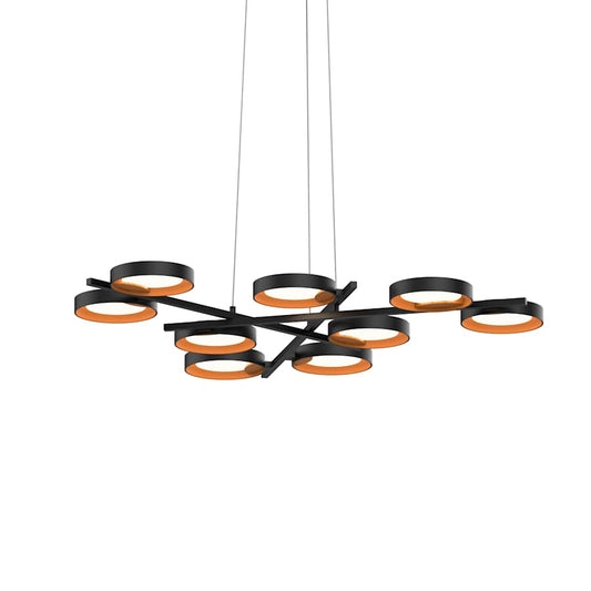 Sonneman Light Guide Ring 9 Light 48-1/4" Wide Full Sized Pendant