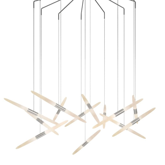 Sonneman Ballet 13 Light 27" Wide LED Abstract Multi Light Pendant