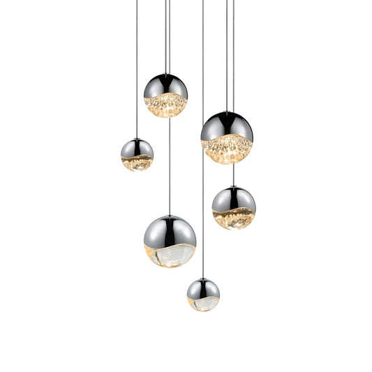 Sonneman Grapes 6 Light 12" Wide LED Suspension Multi Light Pendant