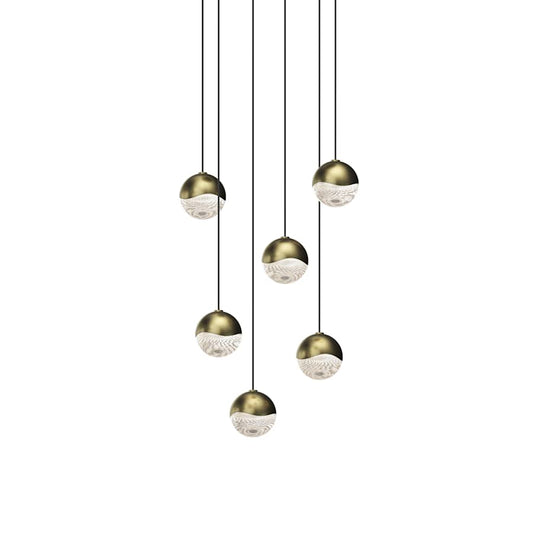 Sonneman Grapes 6 Light 11" Wide LED Suspension Multi Light Pendant