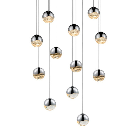 Sonneman Grapes 12 Light 16" Wide LED Suspension Multi Light Pendant