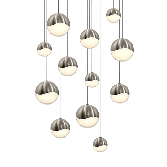 Sonneman Grapes 12 Light 17" Wide LED Suspension Multi Light Pendant