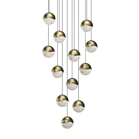 Sonneman Grapes 12 Light 17" Wide LED Suspension Multi Light Pendant