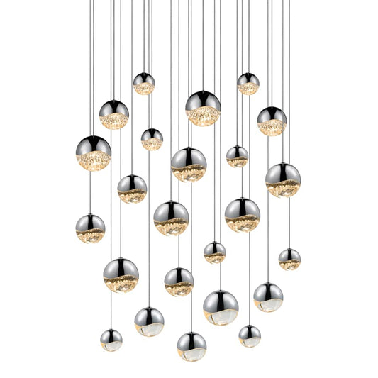 Sonneman Grapes 24 Light 27" Wide LED Suspension Multi Light Pendant