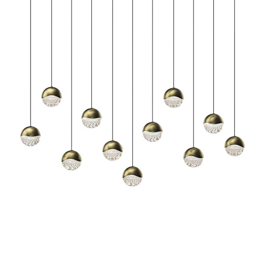 Sonneman Grapes 11 Light 37" Wide LED Suspension Linear Pendant