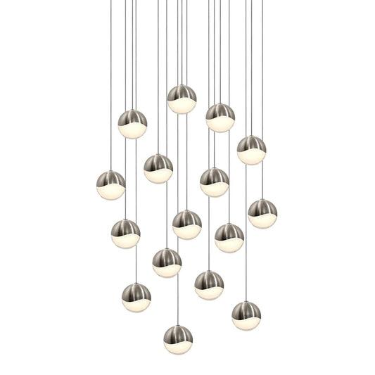 Sonneman Grapes 16 Light 24" Wide LED Suspension Multi Light Pendant
