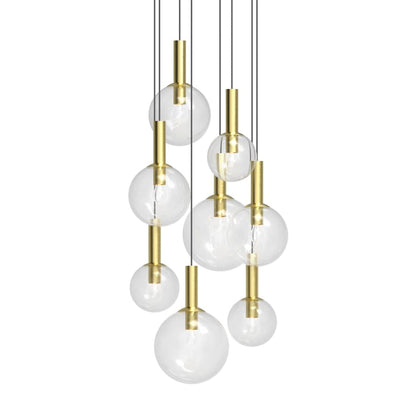 Sonneman Bubbles 8 Light 29" Wide Multi Light Pendant