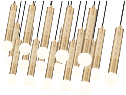 Stari by Z-Lite Modern Gold 23 Light Linear Chandelier