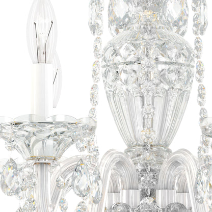 Sterling 6-Light Chandelier in Silver with Swarovski Crystal