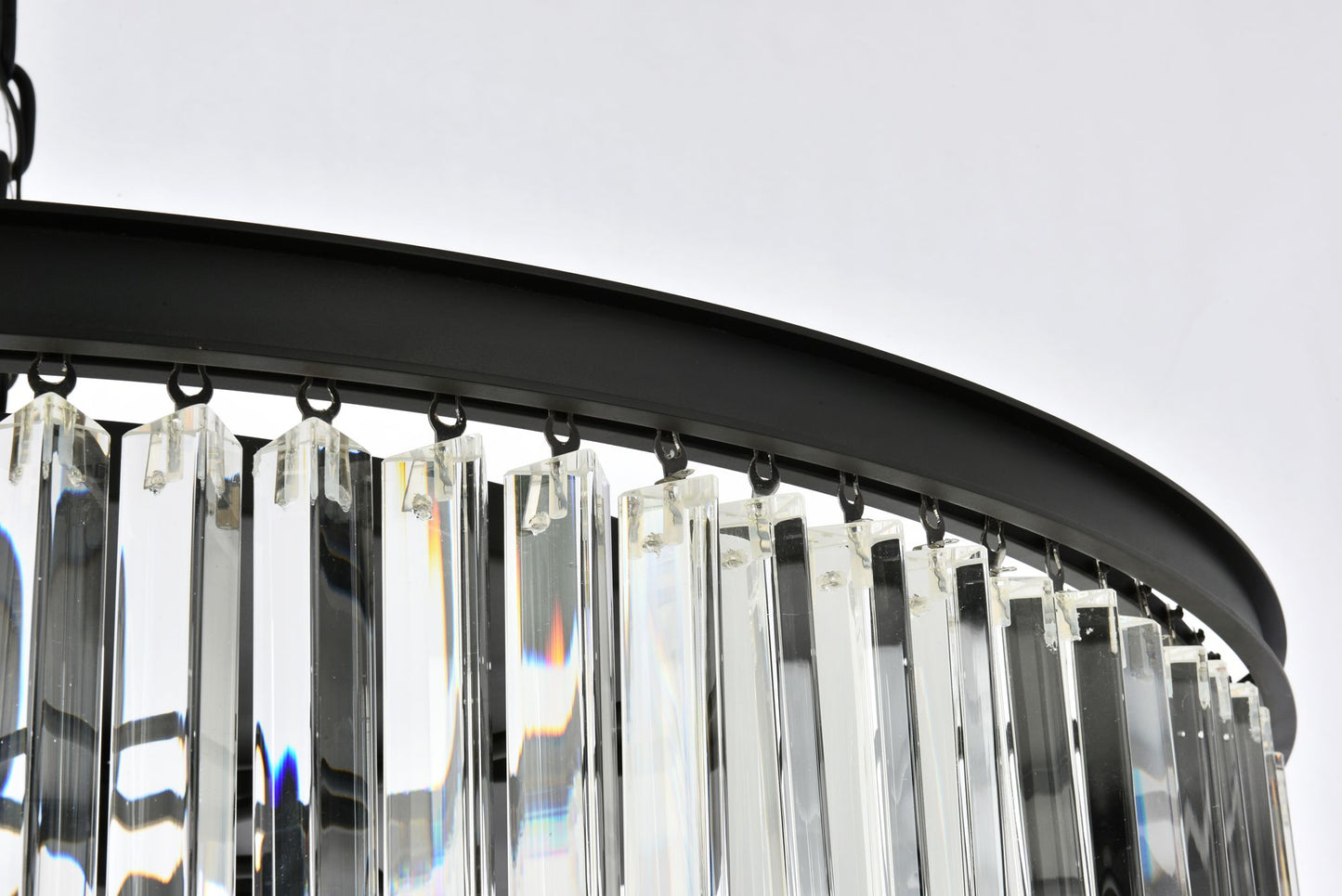 Sydney 10 Lt Matte Black Flush Mount Clear
