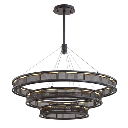 Troy Lighting Fuze 3 Light 39" Wide LED Ring Chandelier
