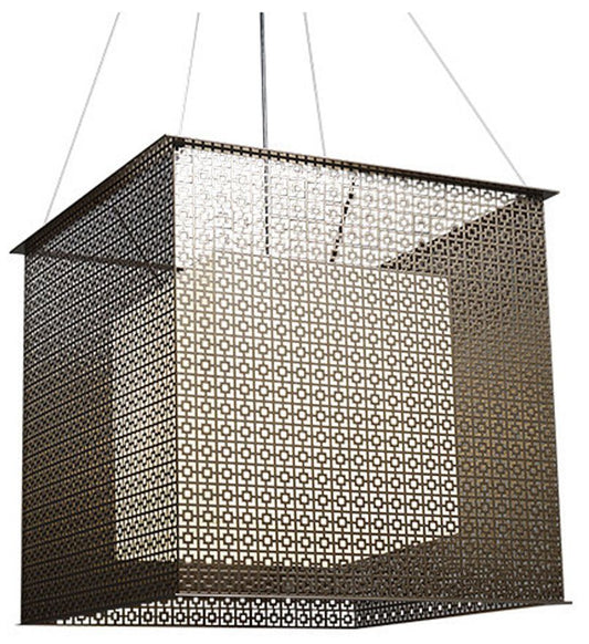 UltraLights Clarus 24" Wide Black and Opal 0-10V LED Pendant Light