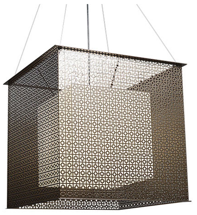 UltraLights Clarus 24" Wide Black and Opal Triac LED Pendant Light