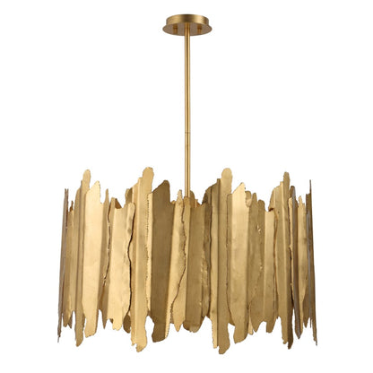 Uttermost Golden Gate 8 Light 28" Wide Drum Chandelier