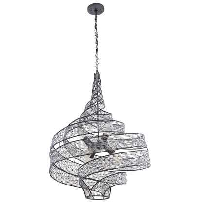Varaluz Flow 6 Light 26" Wide Abstract Chandelier