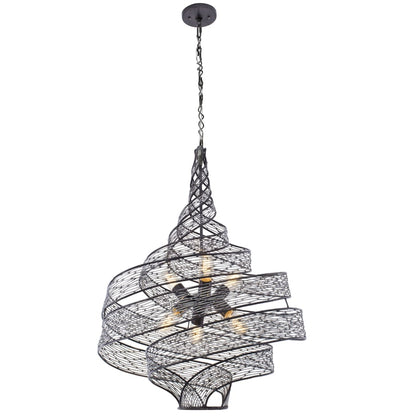 Varaluz Flow 6 Light 26" Wide Abstract Chandelier