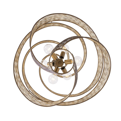 Varaluz Flow 6 Light 26" Wide Abstract Chandelier