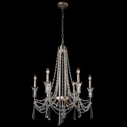 Varaluz Barcelona 6 Light 27" Wide Crystal Chandelier