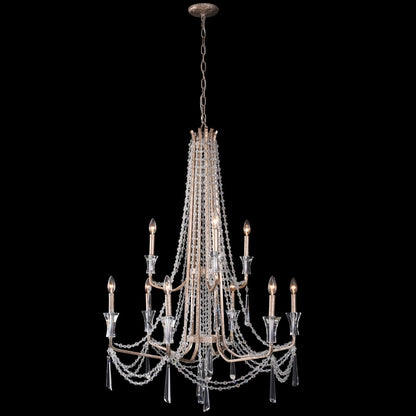 Varaluz Barcelona 9 Light 35" Wide Crystal Chandelier