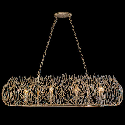 Varaluz Bask 8 Light 48" Wide Crystal Linear Pendant