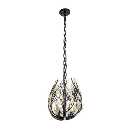 Varaluz Bask 8 Light 48" Wide Crystal Linear Pendant