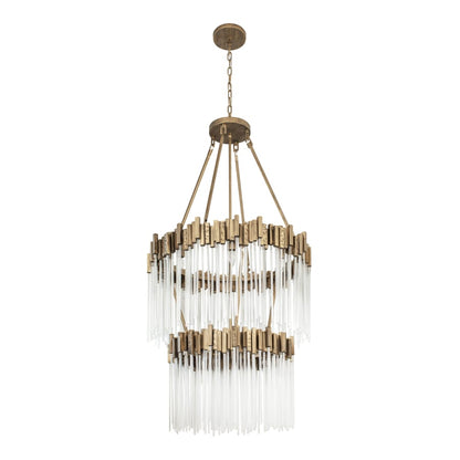 Varaluz Matrix 14 Light 30" Wide Waterfall Chandelier