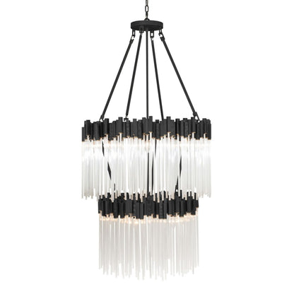Varaluz Matrix 14 Light 30" Wide Waterfall Chandelier