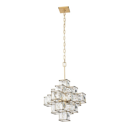Varaluz Cubic 6 Light 26" Wide Crystal Chandelier