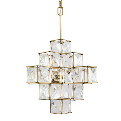 Varaluz Cubic 6 Light 26" Wide Crystal Chandelier