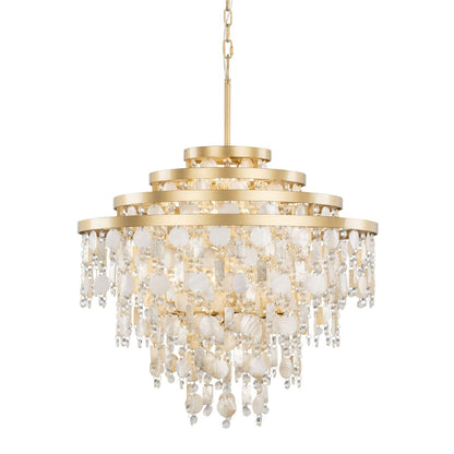 Varaluz Kalani 10 Light 28" Wide Waterfall Chandelier