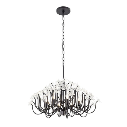 Varaluz Wildflower 8 Light 32" Wide Candle Style Chandelier