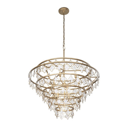 Varaluz Fleur 10 Light 36" Wide Ring Chandelier