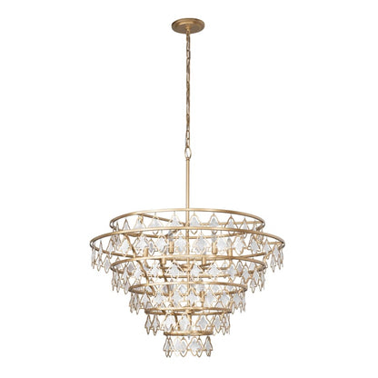 Varaluz Fleur 10 Light 36" Wide Ring Chandelier