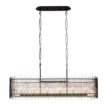Varaluz Park Row 6 Light 48" Wide Linear Pendant