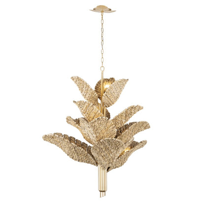 Varaluz Banana Leaf 12 Light 44" Wide Abstract Candle Style Chandelier