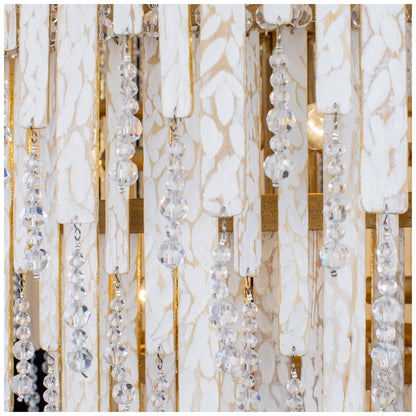 Varaluz Lafayette 30" Wide Havana Gold Crystal Chandelier