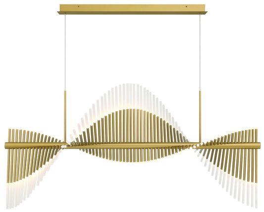 Voltik 59" LED Chandelier  Gold