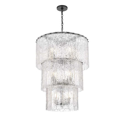 Z-Lite Glacier 12 Light 28" Wide Waterfall Chandelier