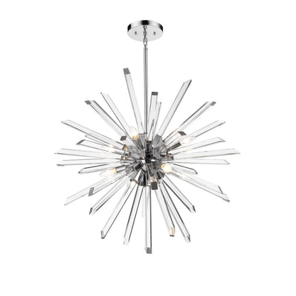 Z-Lite Burst 8 Light 33" Wide Crystal Globe Sputnik Chandelier