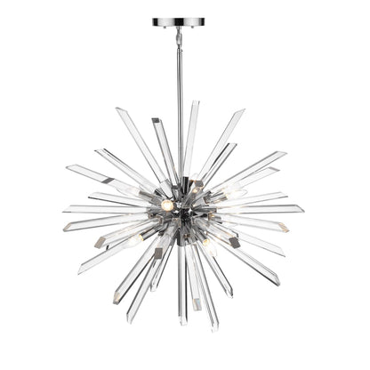 Z-Lite Burst 8 Light 33" Wide Crystal Globe Sputnik Chandelier