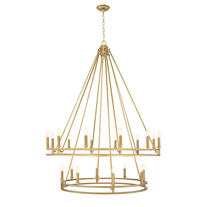 Z-Lite Dennison 20 Light 48" Wide Taper Candle Style Chandelier