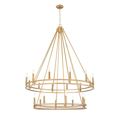 Z-Lite Dennison 20 Light 48" Wide Taper Candle Style Chandelier